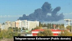 Атака дронів на «Газпром нафтохім Салават» 24 вересня 2025 року. Джерело фото: телеграм-канал Exilenova+