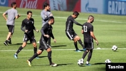 Иран футболчулары машыгууда.