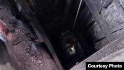 Кызыл-Кыя шаарындагы кырсык болгон шахта.