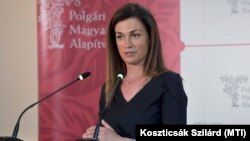 Hungarian Justice Minister Judit Varga (file photo)