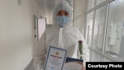 Акбота Абишбаева, врач  инфекционного стационара, открытого на базе туберкулезного диспансера в столице. 