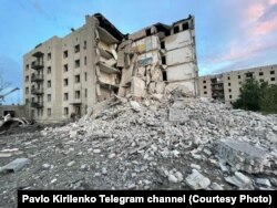 Последствия удара по городу Часов Яр