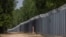 The wall at the Polish-Belarusian border stretches for 186 kilometers. (file photo)