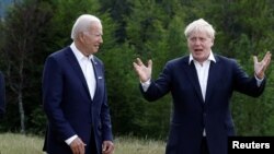 Ջո Բայդենն ու Բորիս Ջոնսոնը G7-ի գագաթնաժողովին, Բավարիա, 26-ը հունիսի, 2022թ․