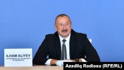 Azerbaijan -- President Ilham Aliyev speaks at the Global Baku Forum, June 16, 2022 