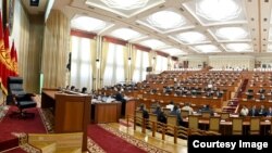 Зал заседаний Жогорку Кенеша. 