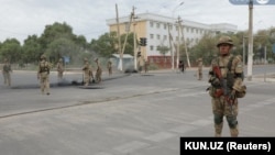 Нукус после протестов. 3 июля 2022 года. 