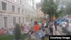 Өрт чыккан бала бакча. 23-июнь, 2022. Бишкек.