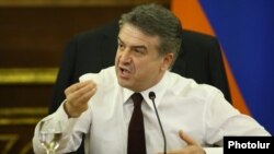 Armenia - Prime Minister Karen Karapetian gives a news conference in Yerevan, 13Jan2017.