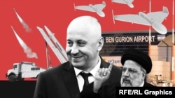 تصویری ترکیب‌شده از ژنرال آندره آوریانوف همراه با ابراهیم رئیسی، رئیس‌جمهور پیشین ایران