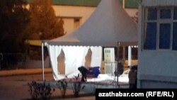 Павильон для праздников, в том числе для празднования Курбан Байрам. Туркменистан.     