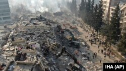 Кахраманмарашта кыйраган үйлөр. 11-февраль, 2023-жыл.