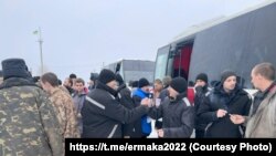 Exchange of prisoners of Russia and Ukraine, February 4, 2023. Photo from Andrey Yermak's telegram