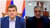 Президент Нагорного Карабаха Араик Арутюнян (слева) и госминистр Нагорного Карабаха Рубен Варданян 