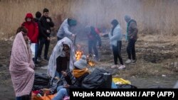 Տարբեր երկրներից փախստականներ Լեհաստանում, փետրվար, 2022թ.