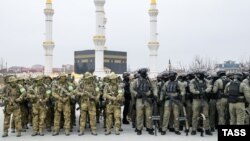 Нохчийчоьнан куьйгалхочун резиденцина уллехь дIахIиттийна эскархой, 2022-чу шеран чиллан-беттан 24-хь. ТАСС пачхьалкхан агенталлин сурт