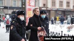 Затрыманьні на акцыі ў Казані