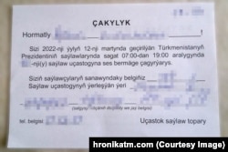 Saýlawlara çakylyk