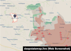 «Добропільський виступ» на мапі DeepState станом на 30 вересня 2025 року