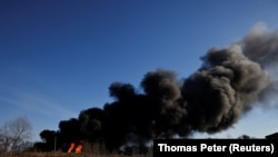 Украина, Киевдин түндүк-батышындагы  орусиялык ракеталык аткылоорлор. 12-март, 2022-жыл