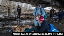 Ирпень шаарынан эвакуациялангандар. 9-март,  2022-жыл