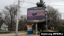 Пропаганда війни та російської армії в Сімферополі, 13 березня 2022 року