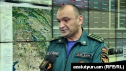 Начальник оперативной смены Национального центра кризисного управления Арутюн Чебеян