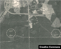 Cхема магіл ахвяр сталінскіх рэпрэсій у Гомлі