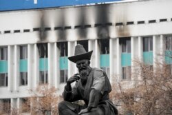 Центральная площадь в Алматы 11 января 2022 года.