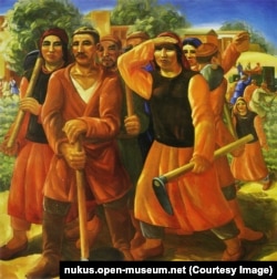 «Виїзд бригади на поле», Олександр Волков (1886-1957)