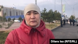 Чимкентлик фаол Карима Ҳайдарбекова. Чимкент, 4 январь, 2022