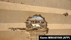 ARMENIA - A view of the settlement of Sotk, which was hit by Azeri shelling during border clashes with Azerbaijan, on September 14, 2022. (Photo by Karen MINASYAN / AFP)