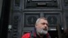 Novaya gazeta Editor in Chief Dmitry Muratov leaves the Supreme Court building in Moscow on September 15.