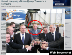 Власник «Волга-Днепр» Олексій Ісайкін на відкритті офісу Volga-Dnepr Technics GmbH у Лейпцигу, Німеччина, 2013 рік