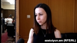 Депутат фракции «Гражданский договор» Мария Карапетян, Ереван, 27 июля 2022 г.