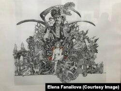 Рисунок Сергея Якутовича из серии к фильму режиссера Юрия Ильенко "Молитва за гетмана Мазепу" (2001)