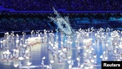 نمایی از مراسم افتتاحیه المپیک زمستانی ۲۰۲۲ در پکن