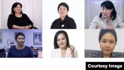 Кемпир-Абад иши боюнча камалган Гүлнара Журабаева, Клара Сооронкулова, Асия Сасыкбаева, Рита Карасартова, Перизат Суранова жана массалык башаламандык уюштурууга даярдык деген берене менен Москвадан кармалган Орозайым Нарматова. 
