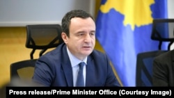 Prime Minister Albin Kurti said that Kosovo had not postponed the implementation, but "we have escalated and sequenced it." (file photo)