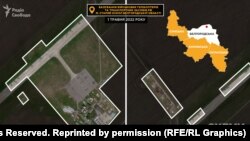 Базування військових гелікоптерів та транспортних засобів РФ у м. Старий Оскол Бєлгородської області, 1 травня 2022 року