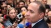 Armenia - Parliament speaker Hovik Abrahamian speaks to journalists at the National Assembly, Yerevan, 02Oct2012.