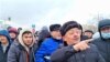 Протестующие в Жанаозене. 3 января 2022 года