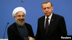 تصویری از دیدار سال گذشته حسن روحانی و رجب طیب اردوغان در آنکارا