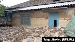 Пострадавший от селевого потока айылный аймак Кара-Дарыя, 21 июля 2021 г.