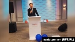 Кандидат в мэры Еревана от блока «Мой шаг» Айк Марутян, 2 сентября 2018 г. 