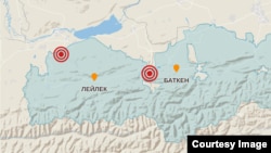 Кыргыз-тажик чек арасында ок атылган аймактар. 16-сентябрь, 2022-жыл.