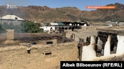 Разрушения в селе Достук Баткенской области. Сентябрь 2022 года. 
