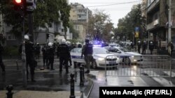 Поліція на вулицях Белграда під час Європрайду, 17 вересня 2022 року