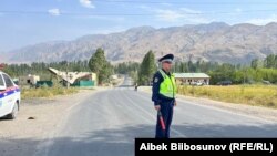 Кыргыз-тажик чек арасы.  Баткен.