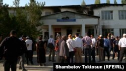 Капчыгай айылындагы өрттөлгөн мектеп. 22-сентябрь, 2022-жыл.